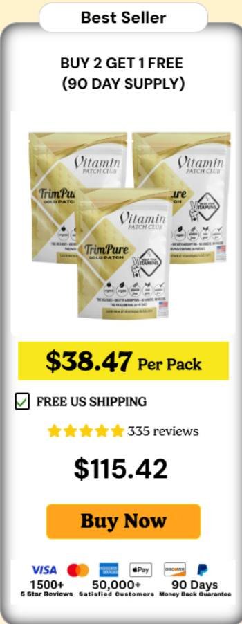 TrimPure Gold Patch Buy 2 Get 1 Free – 90 Day Supply Deal
