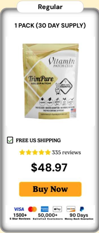 TrimPure Gold Patch Single Pack Price – 30 Day Supply